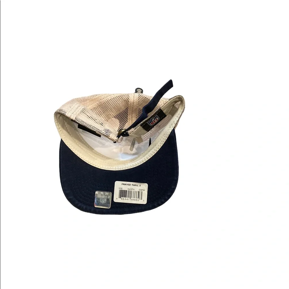 Dallas Cowboys New Era Logo Frayed Twill‎ Adjustable Mesh Hat Cap